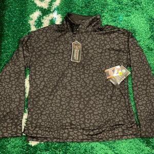 Reflective Athletic Jacket with Cheetah Print